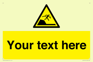 Custom Warning sudden drop in swimming or leisure pools